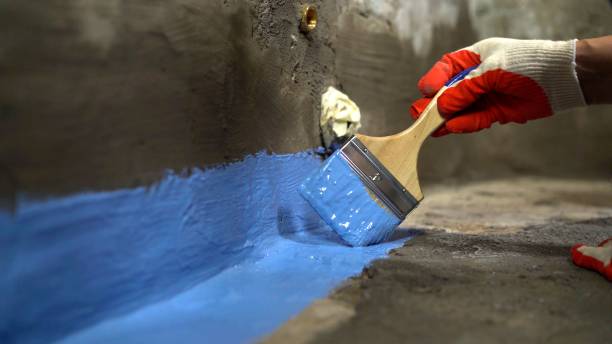 Commercial Exterior Waterproofing project at a Stanley, WI business property by SJ Waterproofing Pros